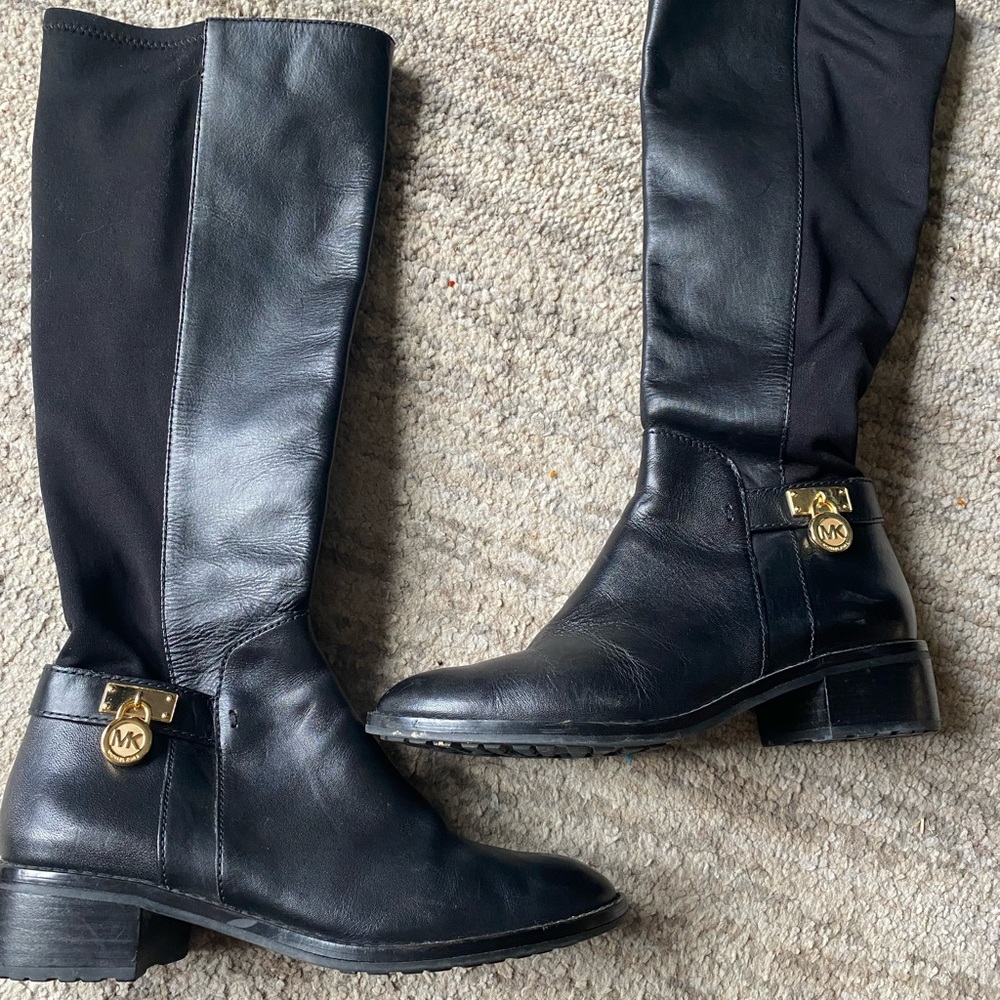 Michael Kora Knee Black Boots